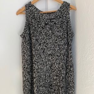 Black and white cutout sweater